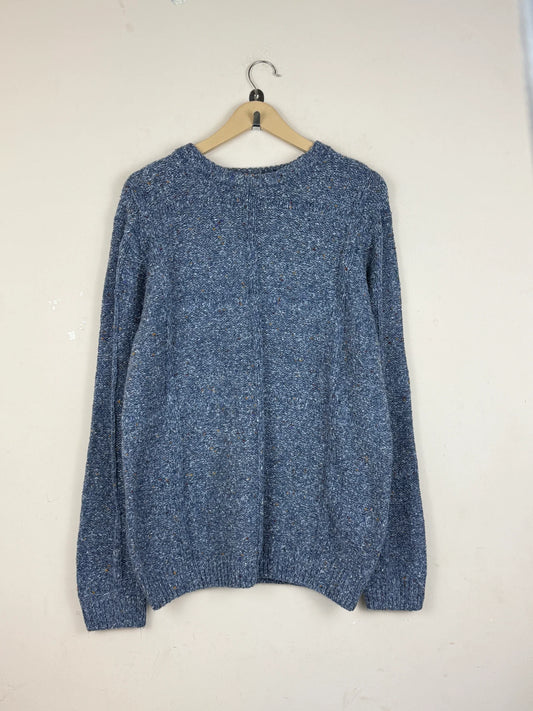 Men's Jumpers & Sweaters | Zara | Preloved Branded | Blue Acrylic | Premium | OTS Thrift Store Lahore Pakistan