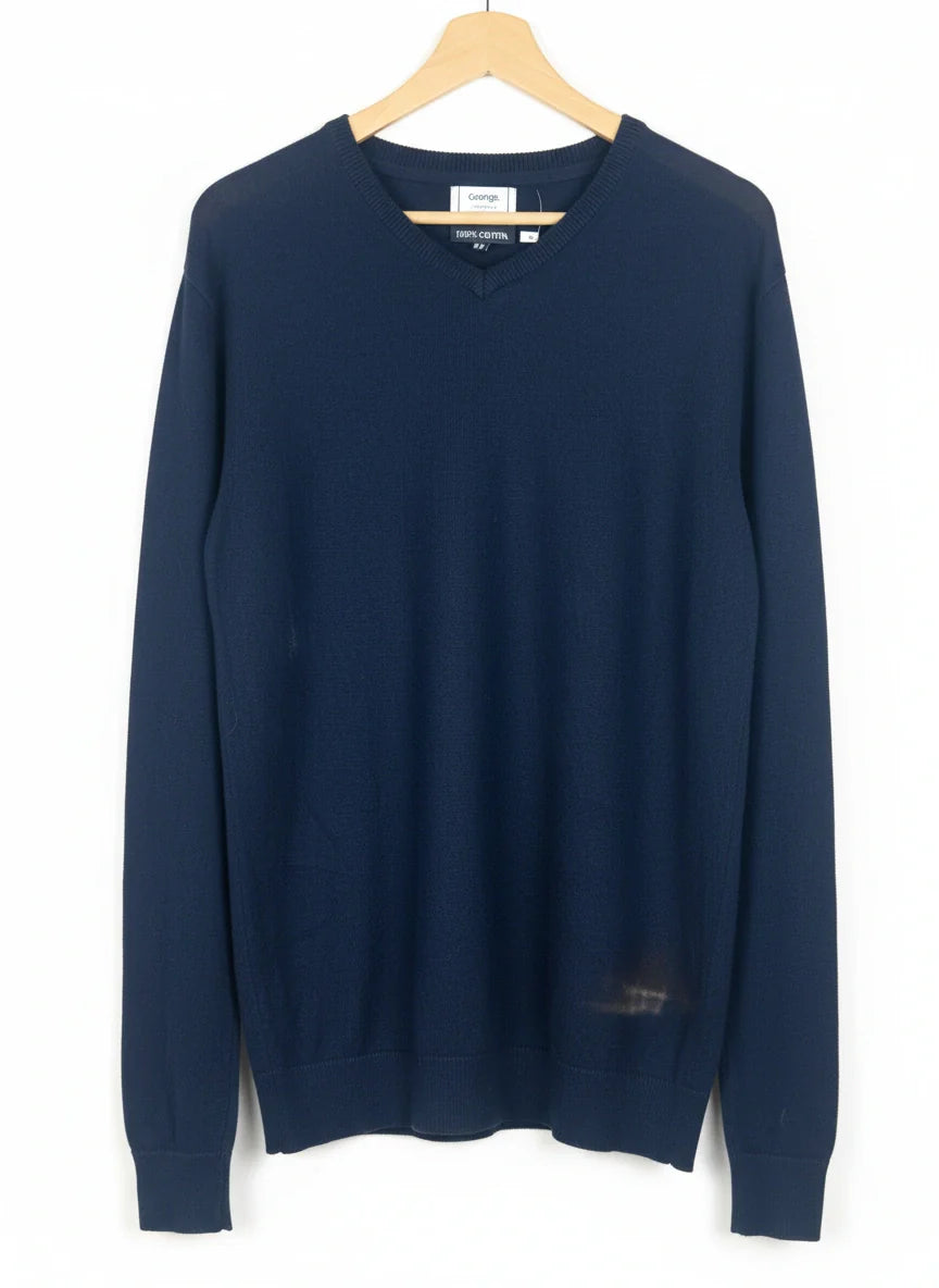 Dark Blue Men's Jumpers & Sweater by George (MS-22)