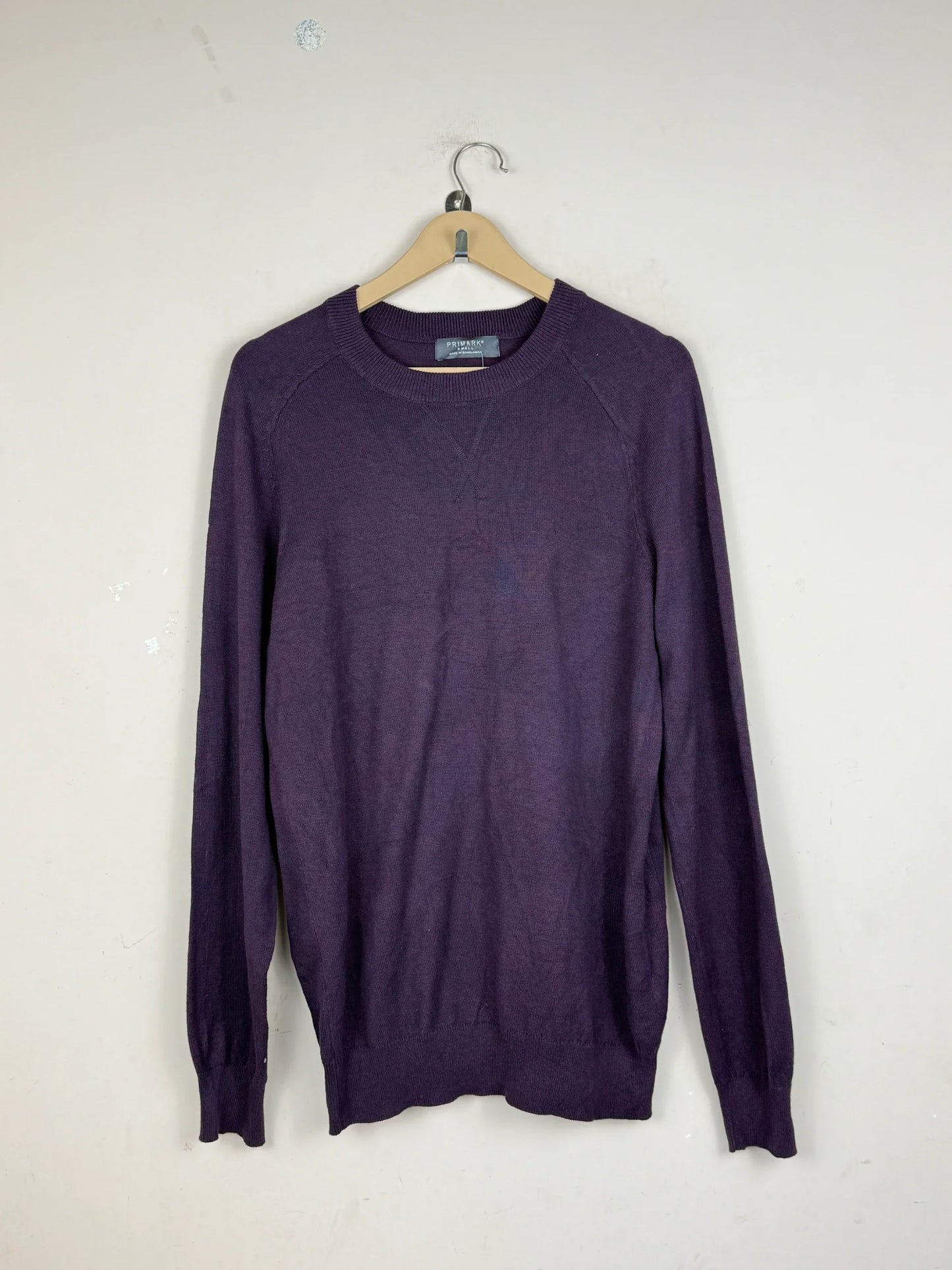 UK Imported secondhand Men's Jumpers & Sweaters - Primark brand, Purple Cotton, Premium condition, for Men - Online Thrift Store Karachi Pakistan