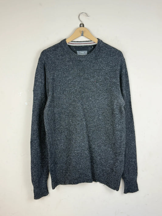 Shop Premium Men's Jumpers & Sweaters by Superdry | Preloved Branded Clothes | Grey Lamps Wool | Men | OTS Thrift Store Peshawar Pakistan