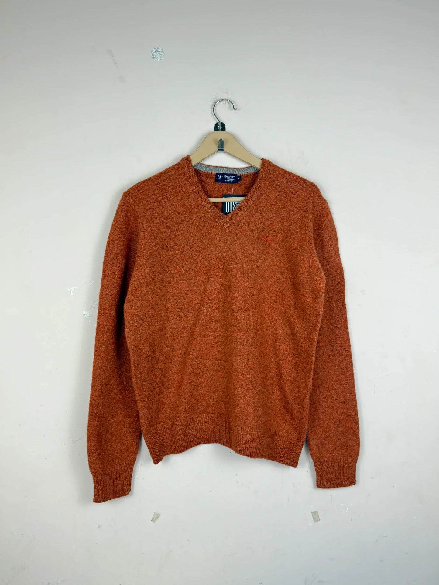 Men's Jumpers & Sweaters | Hackett London | Preloved Branded | Orange Lamps Wool | Premium | OTS Thrift Store Lahore Pakistan