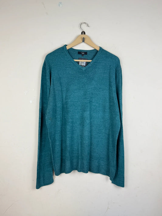 Secondhand Branded Men's Jumpers & Sweaters by Thomas Nash, Teal Acrylic fabric, Premium condition, for Men - Online Thrift Shop Lahore Pakistan