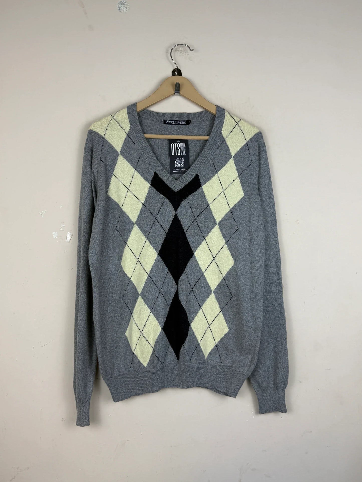 Premium Condition Men's Jumpers & Sweaters | Preloved Woolovers | Grey Cotton | Thrift Shop for Men Islamabad Pakistan | OTS