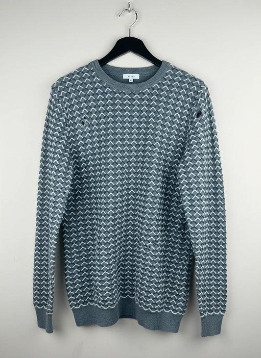 Premium Condition Men's Jumpers & Sweaters | Preloved Reiss | Grey Cotton | Thrift Shop for Men Sweaters Karachi Pakistan | OTS