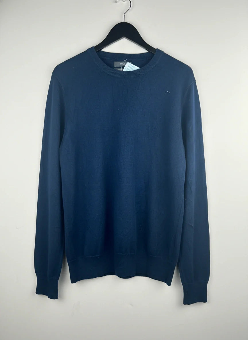 Dark Blue Men's Jumpers & Sweater by M&S (MS-35)