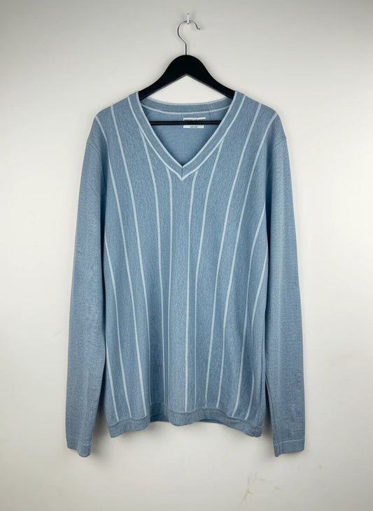 UK Imported secondhand Men's Jumpers & Sweaters - Mango brand, Gray Cotton, Premium condition, for Men Sweaters - Online Thrift Store Lahore Pakistan