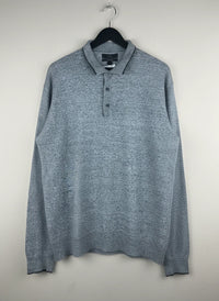 Grey Men's Jumpers & Sweater by Marks & Spencer (MS-49)