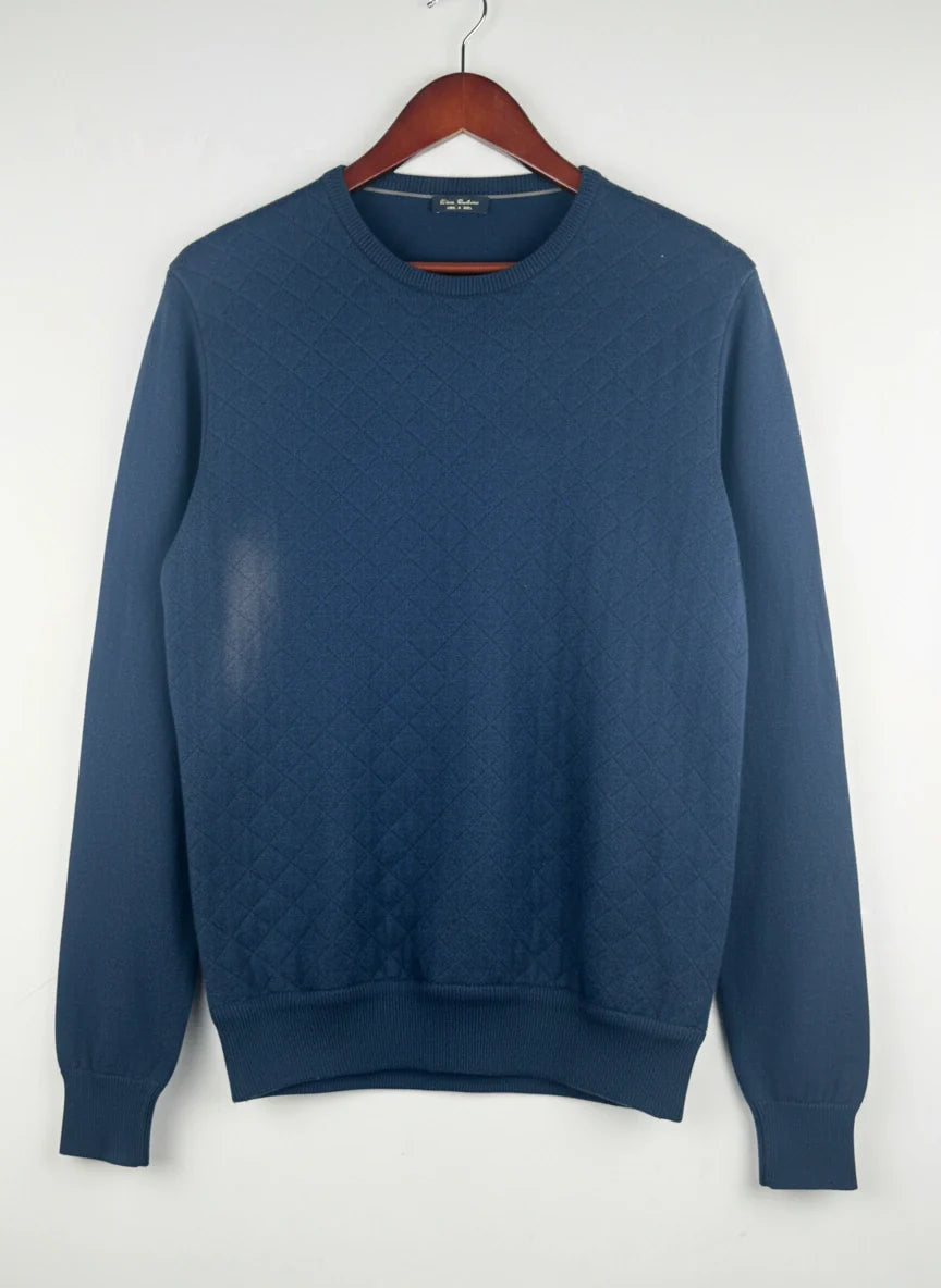 Secondhand Branded Men's Jumpers & Sweaters by Massimo Dutti, Black Cotton fabric, Premium Plus condition, for Men Sweaters - Online Thrift Shop Karachi Pakistan