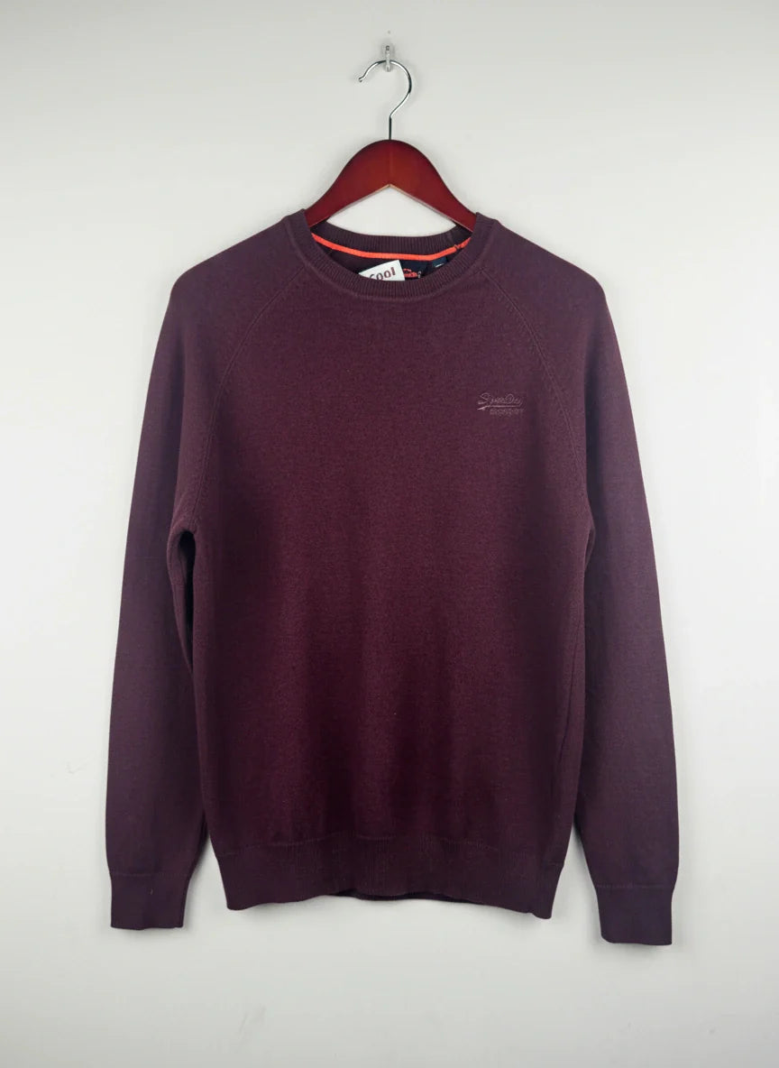 Maroon Men's Jumpers & Sweater by Superdry (MS-91)