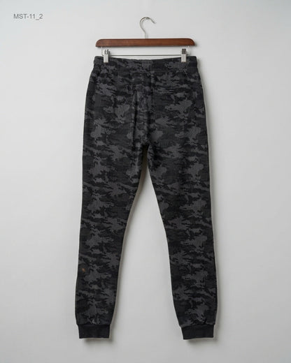 Shop Excellent Condition Black Polyester Men Sports Trousers by EROEENOMIXX for MENS at OTS - Online Thrift Store Pakistan (MST-11)
