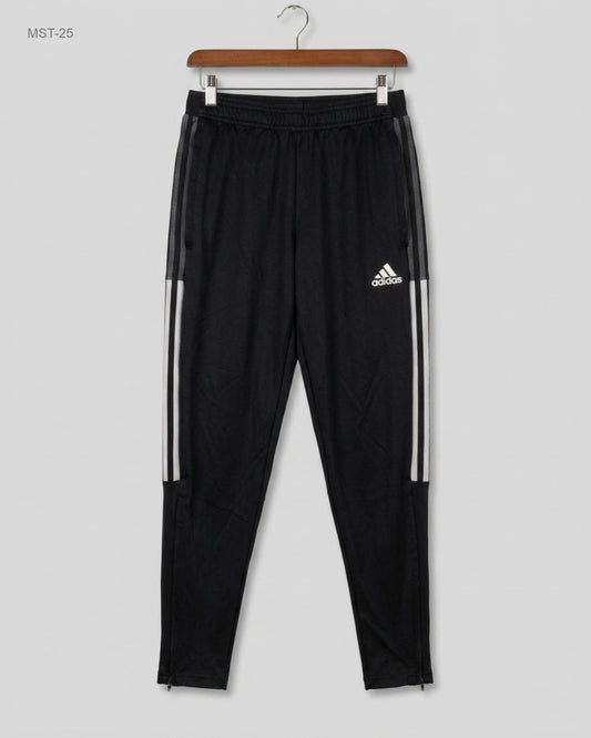 UK Imported secondhand Men Sports Trousers - ADIDAS brand, Black Polyester, Premium condition, for MENS - Online Thrift Store Peshawar Pakistan