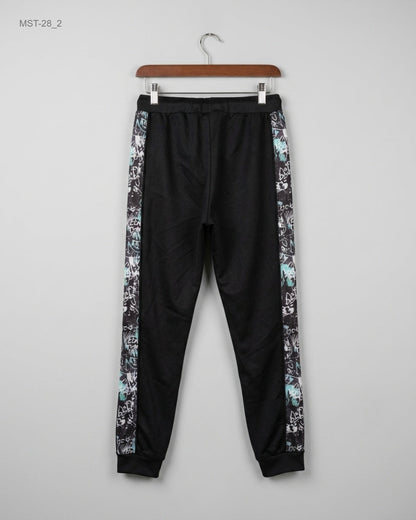 Preloved Men Sports Trousers by SONNETI in Black Polyester for MENS - Premium Condition | OTS Pakistan (MST-28)