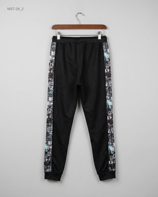 Preloved Men Sports Trousers by SONNETI in Black Polyester for MENS - Premium Condition | OTS Pakistan (MST-28)