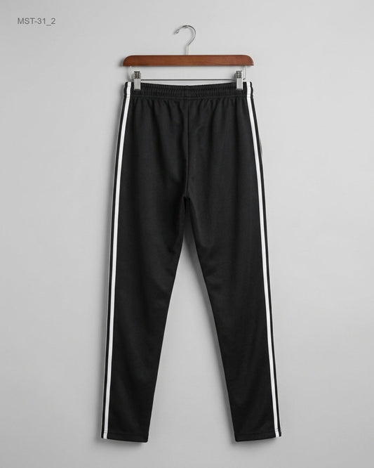 Preloved Men Sports Trousers by ADIDAS in Black Polyester for MENS - Excellent Condition | OTS Pakistan (MST-31)