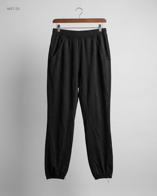 Men Sports Trousers | ENTRY | Preloved Branded | Black Polyester | Good | OTS Thrift Store Peshawar Pakistan