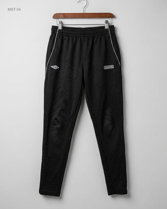 Premium Condition Men Sports Trousers | Preloved Umbro | Black Polyester | Thrift Shop for MENS Lahore Pakistan | OTS