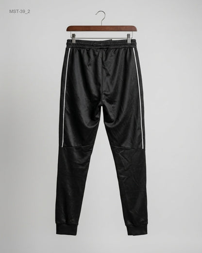 Shop Excellent Condition Black Polyester Men Sports Trousers by C for MENS at OTS - Online Thrift Store Pakistan (MST-39)