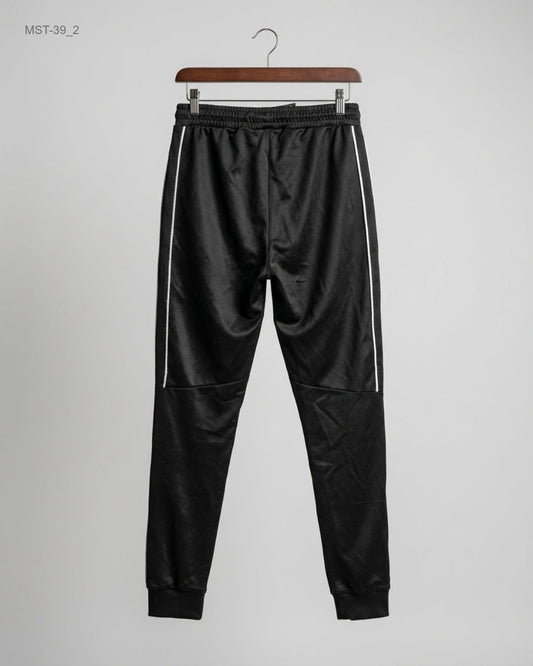Shop Excellent Condition Black Polyester Men Sports Trousers by C for MENS at OTS - Online Thrift Store Pakistan (MST-39)