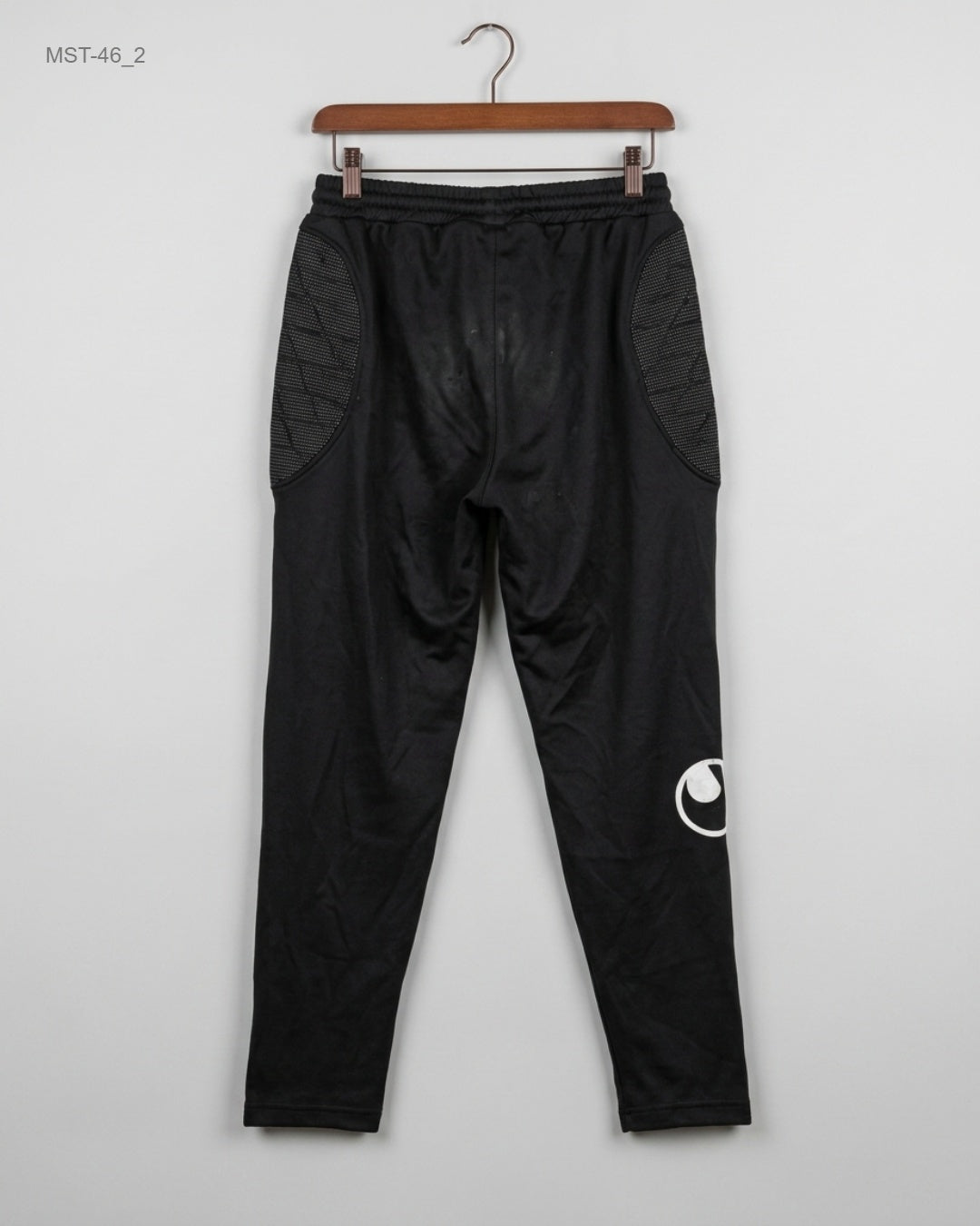 Shop Premium Condition Black Polyester Men Sports Trousers by UHLSPORT for MENS at OTS - Online Thrift Store Pakistan (MST-46)