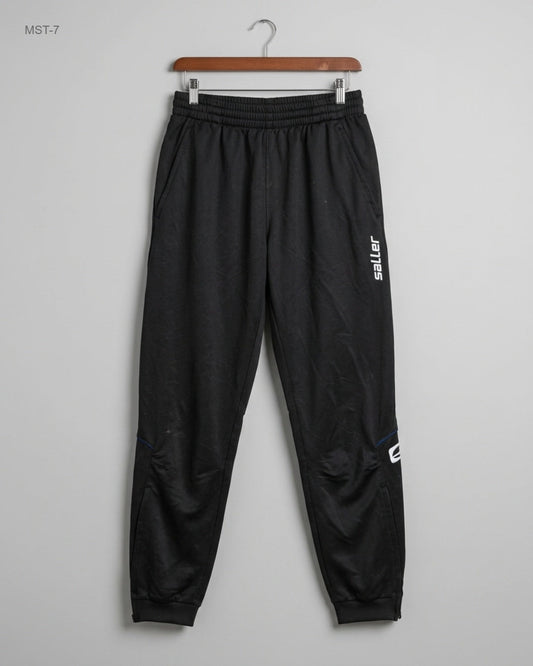 UK Imported secondhand Men Sports Trousers - SALLER brand, Black Polyester, Premium condition, for MENS - Online Thrift Store Peshawar Pakistan