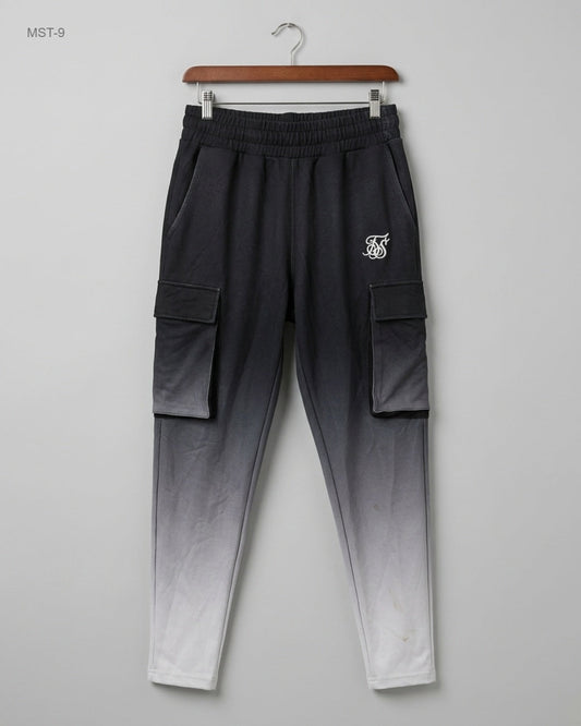 Preloved Good Men Sports Trousers by SIKSILK, Black Polyester for MENS - OTS Thrift Shop Islamabad Pakistan