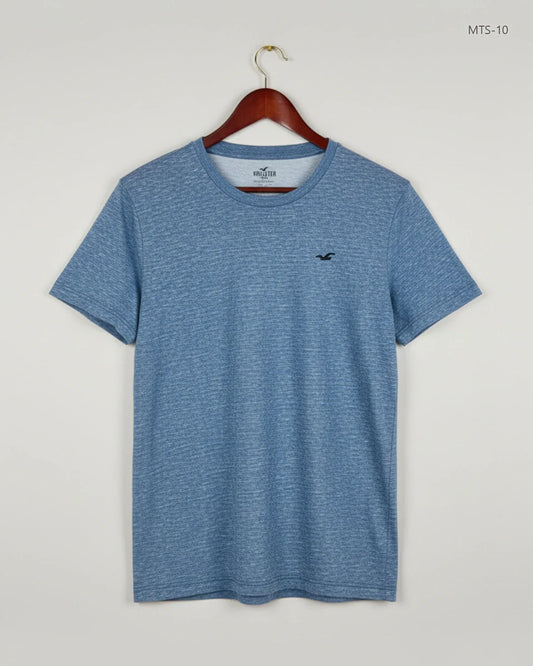 Mens Tshirts | HOLLISTER | Preloved Branded | BLUE Cotton | Premium | OTS Thrift Store Lahore Pakistan