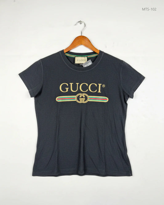 Secondhand Branded Mens Tshirts by Gucci, Black Cotton fabric, Premium condition, for Men - Online Thrift Shop Karachi Pakistan