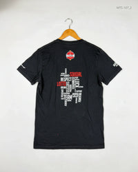 ACTIVE Black Mens Tshirts (MTS-107)