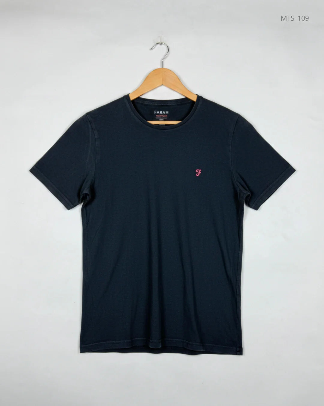 FARAH Black Mens Tshirts (MTS-109)