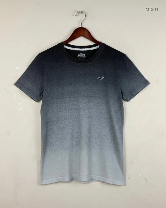 Mens Tshirts | HOLLISTER | Preloved Branded | Charcoal Cotton | Premium | OTS Thrift Store Karachi Pakistan