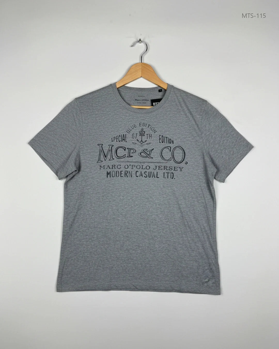 MARC O POLO Gray Mens Tshirts (MTS-115)