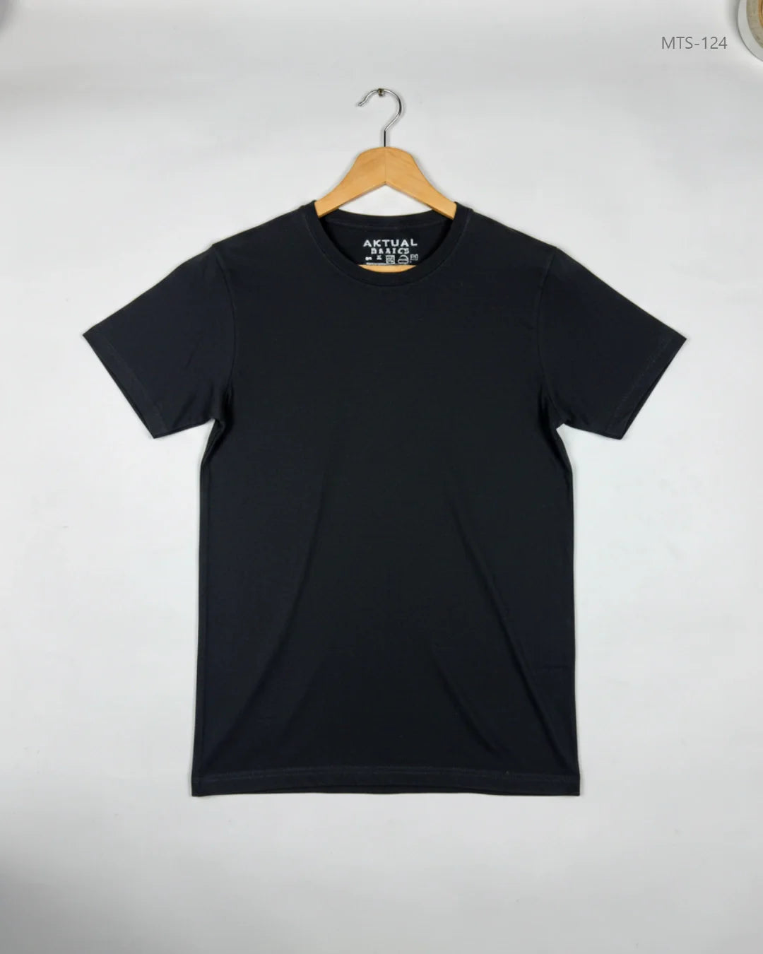 Shop Premium Mens Tshirts by ACTUAL | Preloved Branded Clothes | Black Cotton | Men | OTS Thrift Store Karachi Pakistan