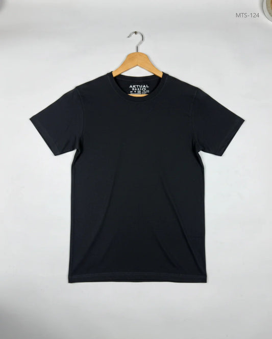 Shop Premium Mens Tshirts by ACTUAL | Preloved Branded Clothes | Black Cotton | Men | OTS Thrift Store Karachi Pakistan
