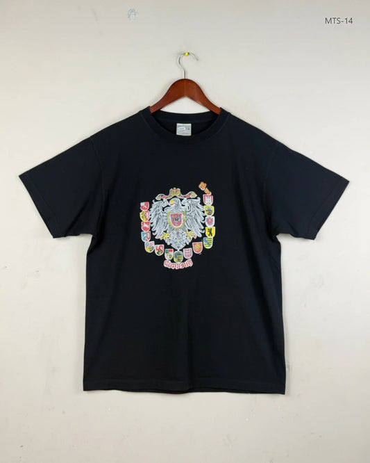 Preloved Excellent Mens Tshirts by SAN MARINO, BLACK Cotton for Men's - OTS Thrift Shop Peshawar Pakistan