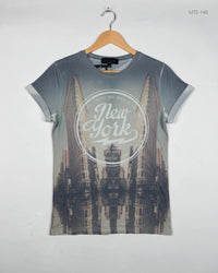 RIVER ISLAND Grey Mens Tshirts (MTS-140)