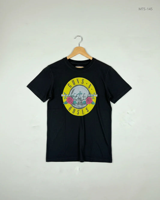 Preloved Excellent Mens Tshirts by GUNS N ROSE, Black Cotton for Men - OTS Thrift Shop Lahore Pakistan
