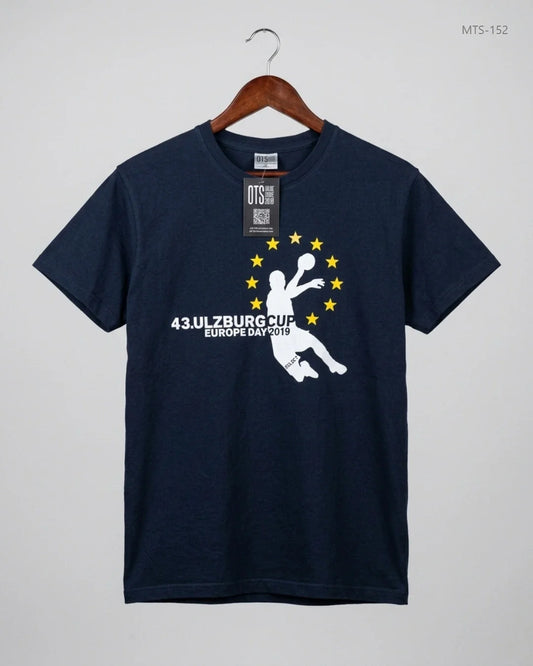 Mens Tshirts | B&C | Preloved Branded | Blue Cotton | Premium | OTS Thrift Store Peshawar Pakistan