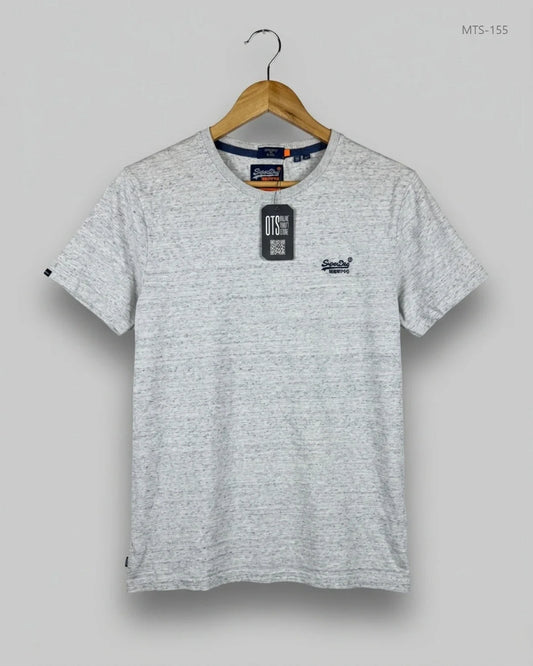 Preloved Premium Mens Tshirts by Superdry, Grey Cotton for Men - OTS Thrift Shop Karachi Pakistan