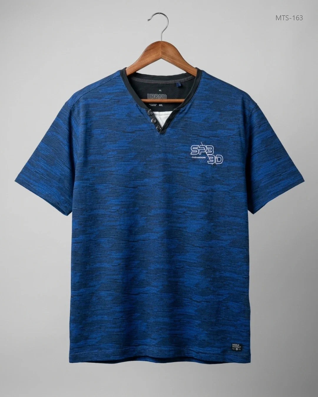 CUT LABEL (MTS-163) Blue Mens Tshirts