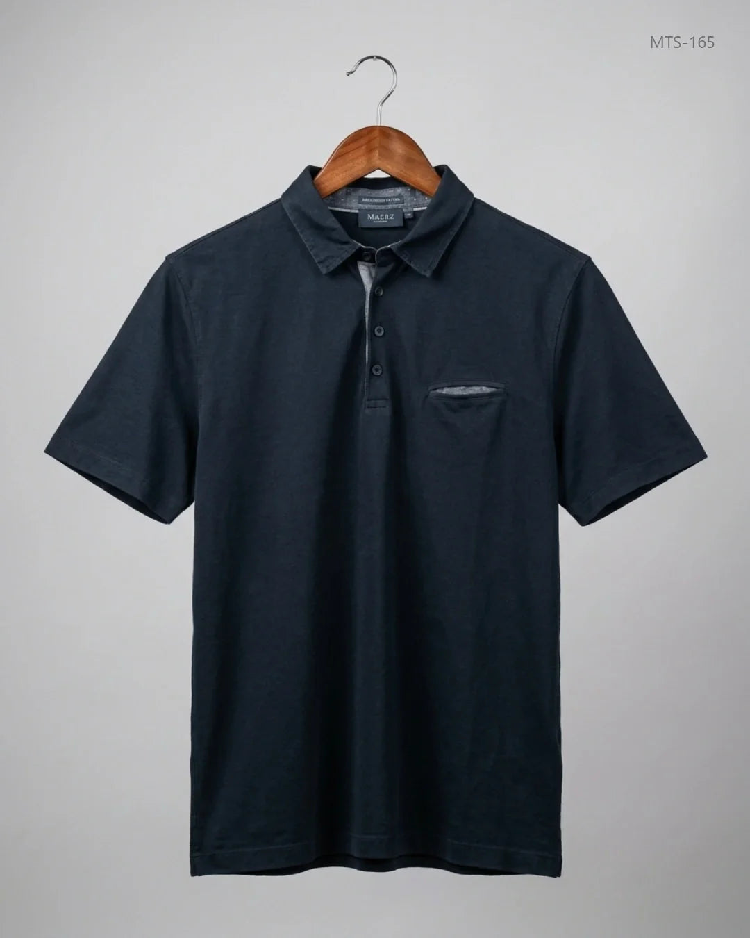 Secondhand Branded Mens Tshirts by MAERZ, Black cotton fabric, Premium condition, for Men - Online Thrift Shop Karachi Pakistan