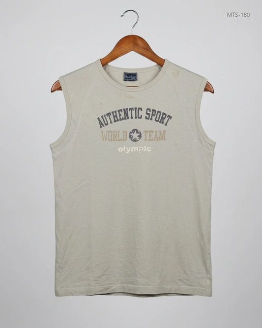 Secondhand Branded Mens Tshirts by POWER Line, Beige Cotton fabric, Premium condition, for Men - Online Thrift Shop Karachi Pakistan