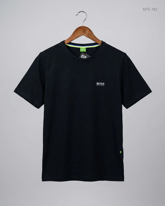 Mens Tshirts | BOSS | Preloved Branded | Black Cotton | Premium | OTS Thrift Store Islamabad Pakistan