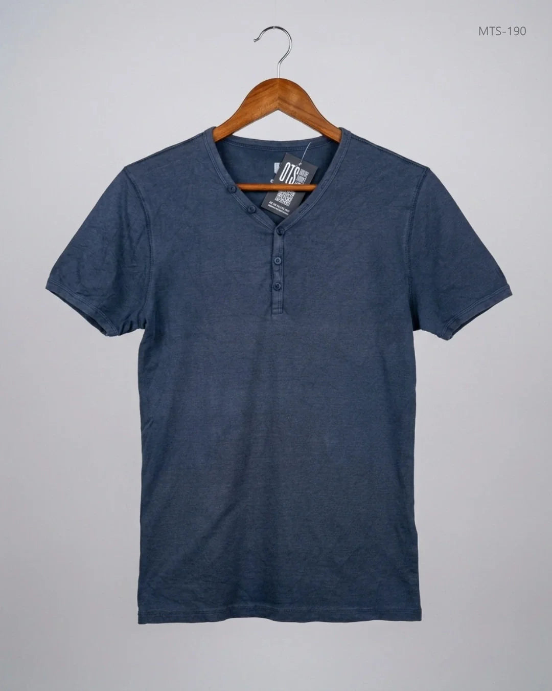 Mens Tshirts | GARCIA | Preloved Branded | Blue Cotton | Premium | OTS Thrift Store Karachi Pakistan