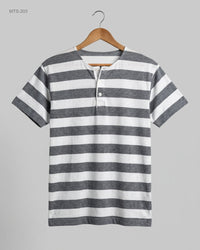 CUT LABEL (MTS-203) Henley T-Shirt