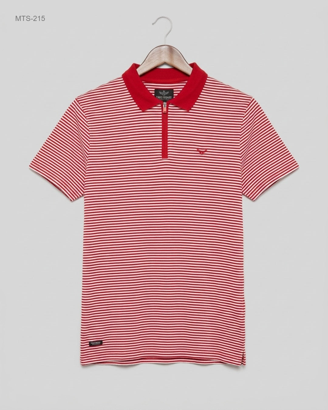 THREADBARE (MTS-215) Zip-Neck Polo Shirt
