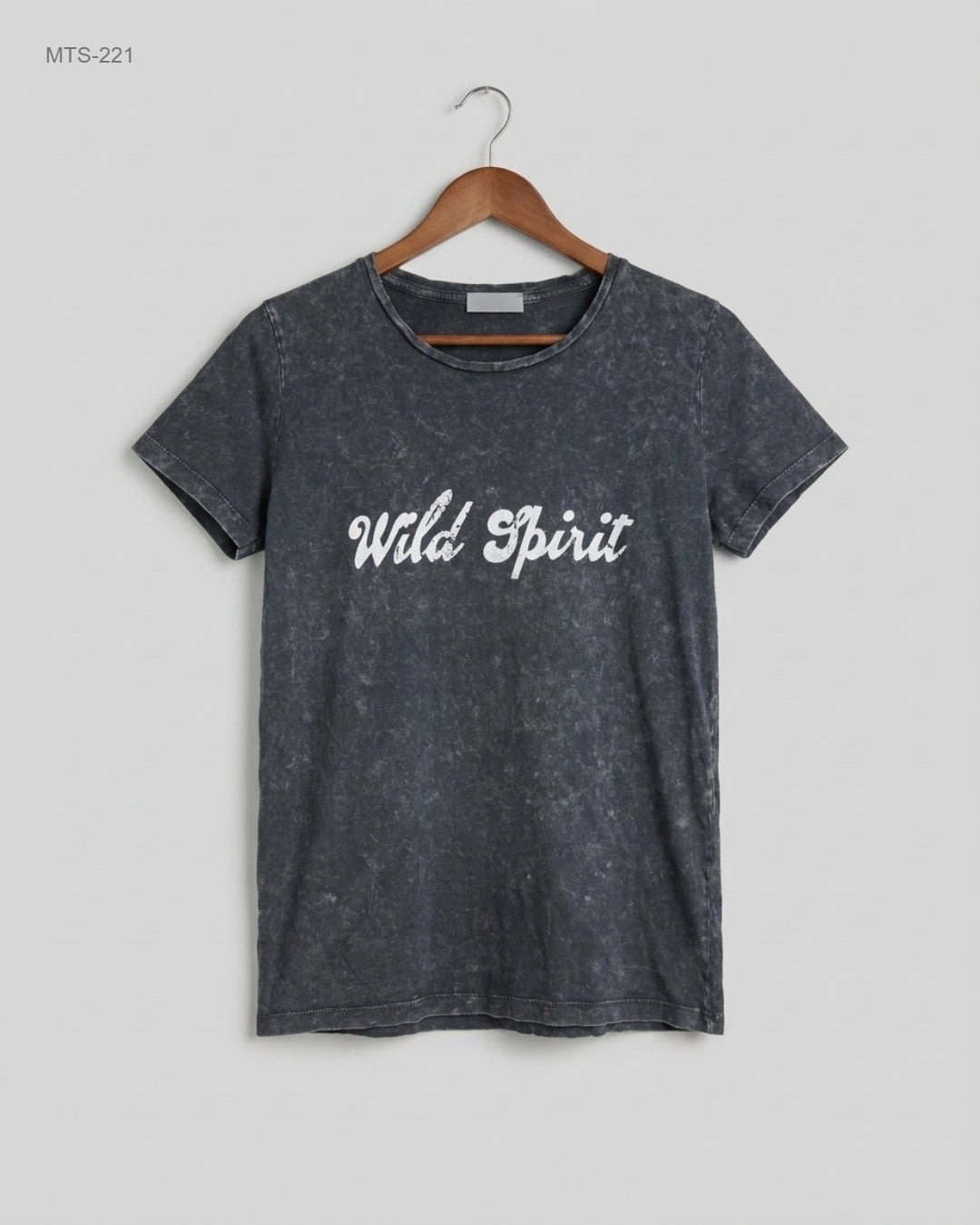 LICIOUS (MTS-221) Graphic Acid-Wash T-Shirt