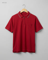 GREENFIELD (MTS-222) Quarter-Zip Polo Shirt
