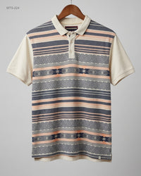 SC&CO (MTS-224) Graphic Print Polo Shirt