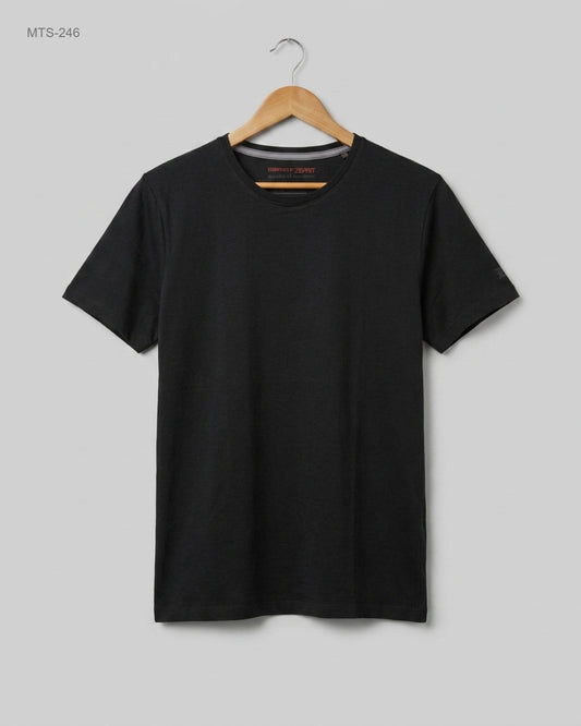 Preloved Premium Mens Tshirts by SPRIT, Black Cotton for Mens - OTS Thrift Shop Lahore Pakistan
