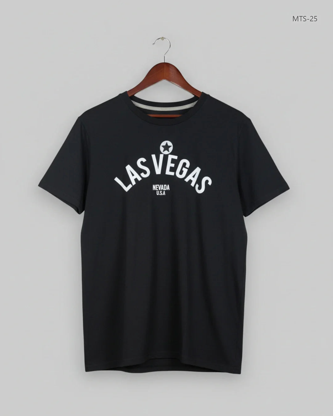 Mens Tshirts | Las Vegas | Preloved Branded | Black Cotton | Premium | OTS Thrift Store Peshawar Pakistan